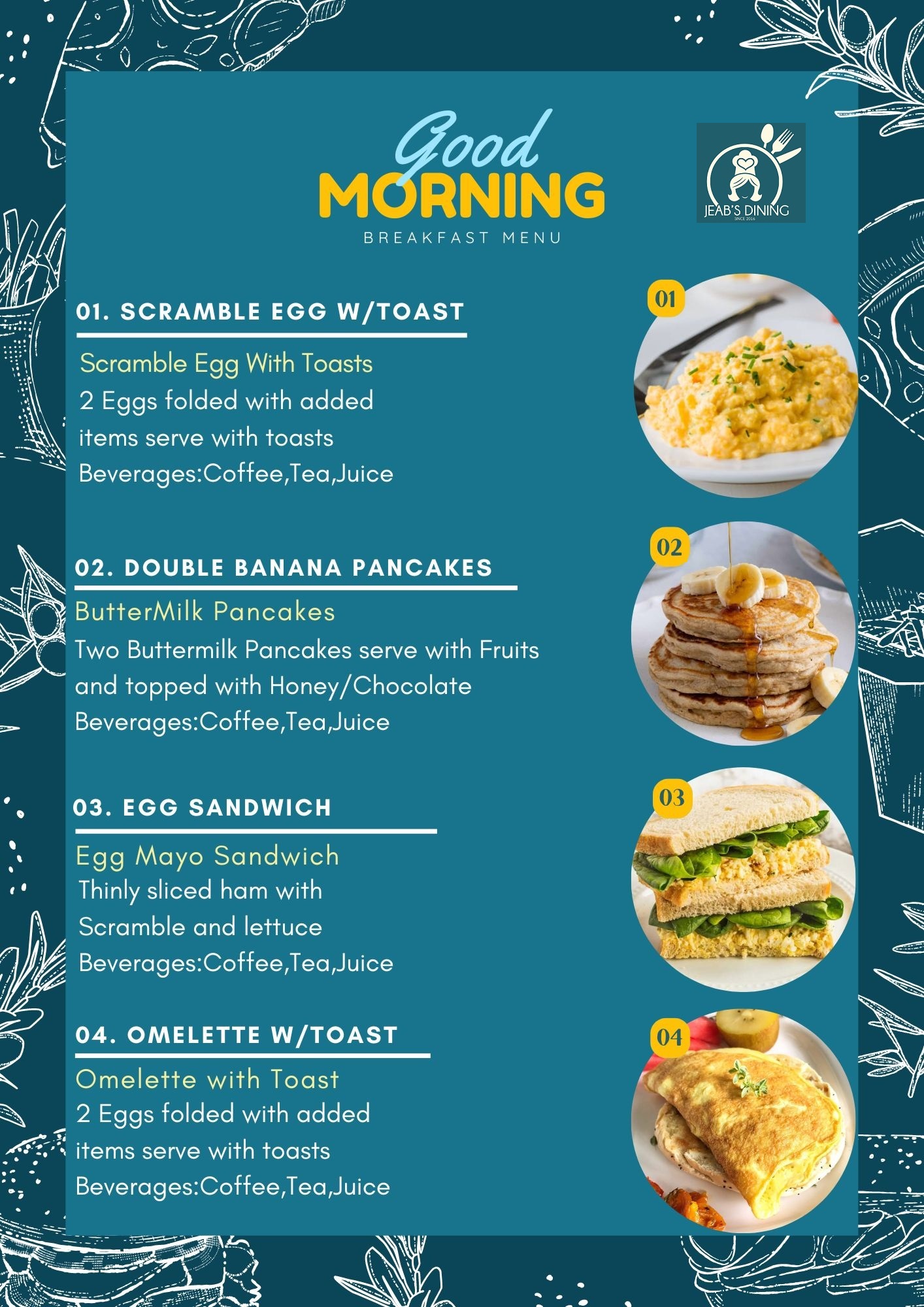 Breakfast Menu